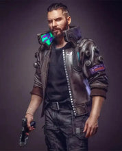 Cyberpunk 2077 Brown Bomber Jacket cosplay apparel