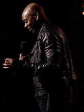 Black cotton jacket inspired by Dave Chappelle style