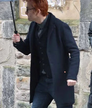 Good Omens S03 David Tenanant Blue Wool Coat