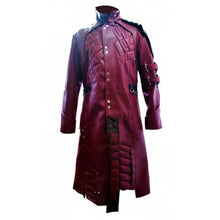 Guardians Of The Galaxy Red Leather Trench Coat