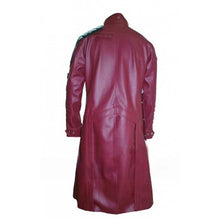 Guardians Of The Galaxy Red Leather Trench Coat