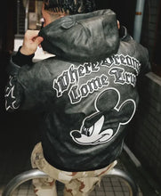 Where Dreams Come True Mickey Mouse leather jacket