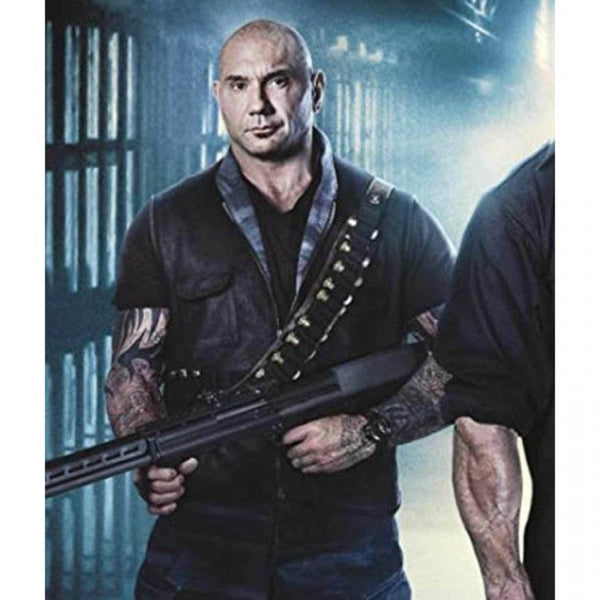 Escape Plan The Extractors Dave Bautista Leather Vest