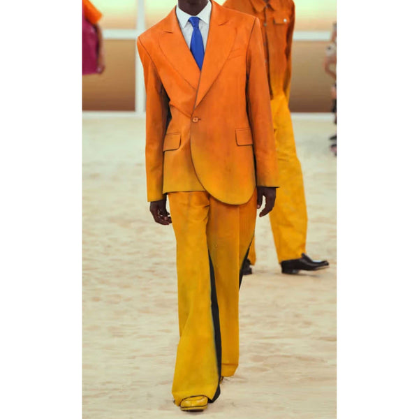 Emily In Paris S05 Julien Ombre Asymmetrical Suit