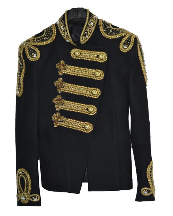 Black and gold Michael Jackson cotton jacket for fans