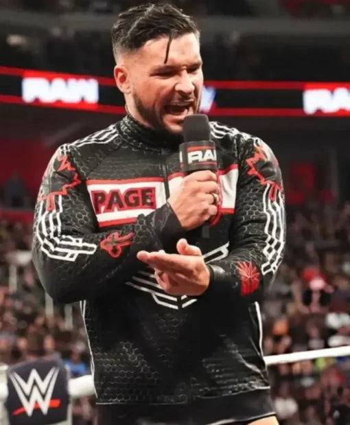 RAW Ethan Page Black Jacket front view
