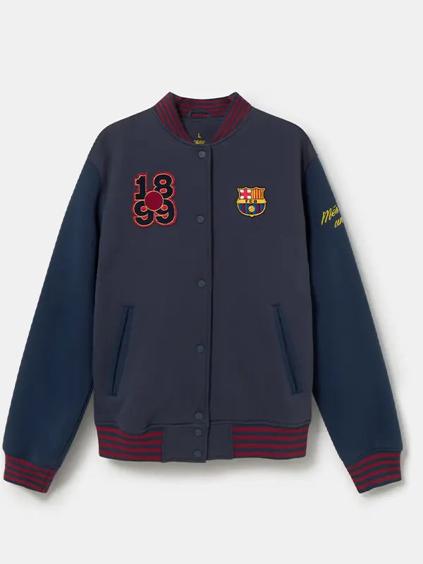 FC Barcelona casual fleece bomber jacket