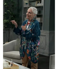 General Hospital 2026 Jane Elliot Teal Floral Kimono Jacket