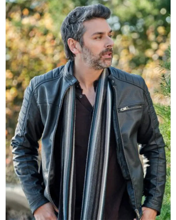 Premium Mark Ghanime To All A Good Night Black Leather Jacket
