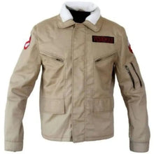 Ghostbusters Kate McKinnon Jillian Holtzmann Light Brown Leather  Jacket