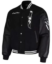 Scream Ghostface Butcher Knife Black Varsity Jacket