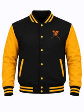 Michael Myers Halloween Haddonfield Varsity Jacket with leather sleeves