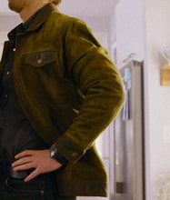 Hit Man Glen Powell Green Jacket - Hitman Trucker Jacket