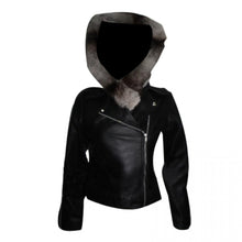 Jennifer Lopez Black Jacket REMOVABLE FUR WITH HOODI