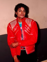 Michael 2026 Jaafar Jackson Red Leather Jacket