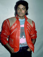 Michael 2026 Jaafar Jackson Red Leather Jacket