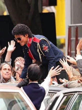 Michael 2026 Jaafar Jackson Blue Military Jacket