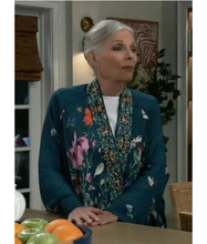 General Hospital 2026 Jane Elliot Teal Floral Kimono Jacket