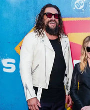 Jason Momoa DC Event LA Supergirl Biker Leather Jacket