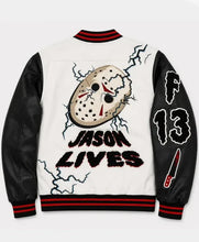 Horror-inspired F13 Jason Lives Varsity Jacket