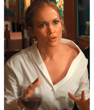 Jennifer Lopez Office Romance 2026 White Blouse