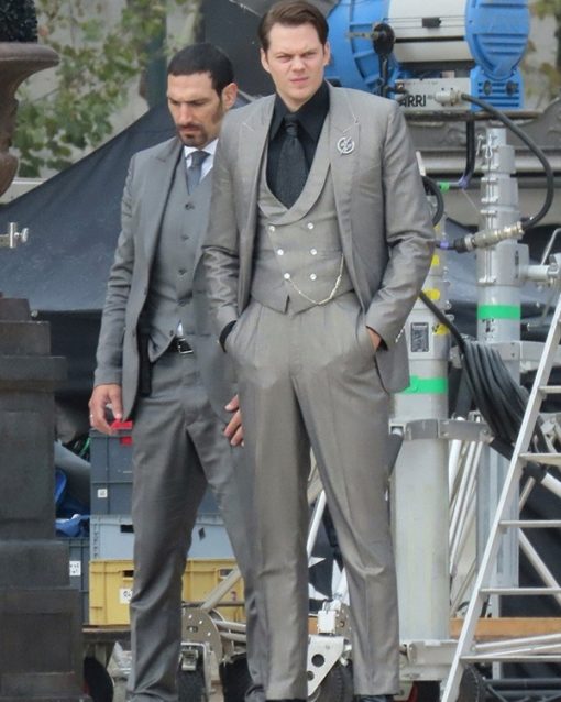 John Wick Chapter 4 2023 Bill Skarsg?rd Grey Suit