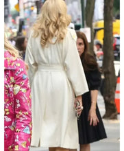 Women's Elle Eva Woods Wool Trench Coat with double-breasted design