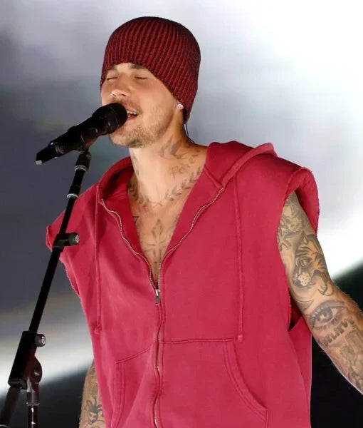 Justin Bieber Newport Pink Hoodie