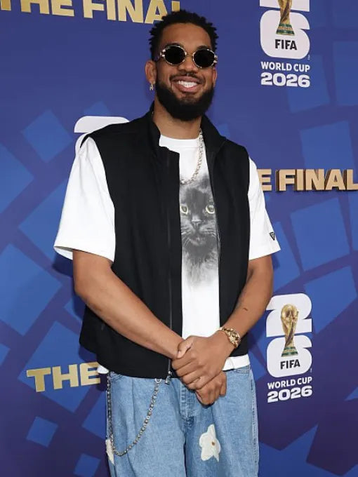 Black fleece Karl Anthony Towns FIFA 2026 vest for men