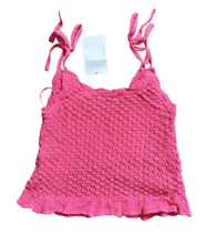 General Hospital 2026 Katelyn MacMullen Pink Crochet Tank Top