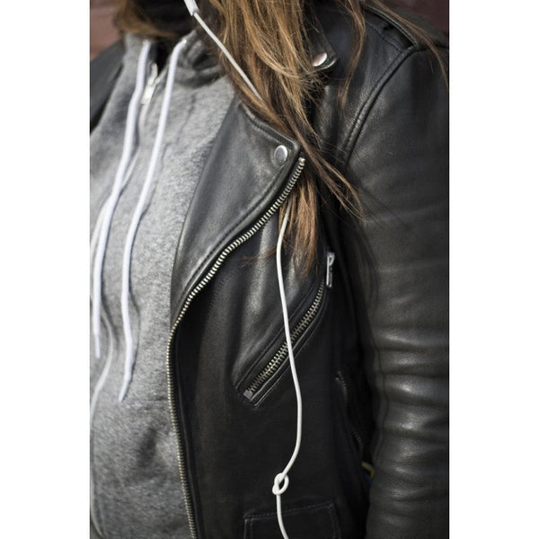 Kendall Jenner New Stylish Black Leather Jacket