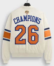 Kith x New York Knicks 26 Champions White Satin Jacket
