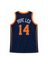 Spike Lee Knicks Game 3 Pope Leo Jersey