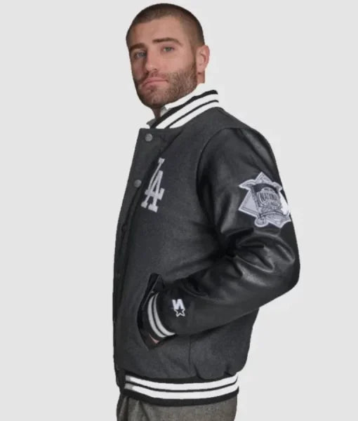 LA Dodgers baseball varsity jacket with Starter patches
