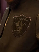 Las Vegas Raiders Triple Black Varsity Jacket
