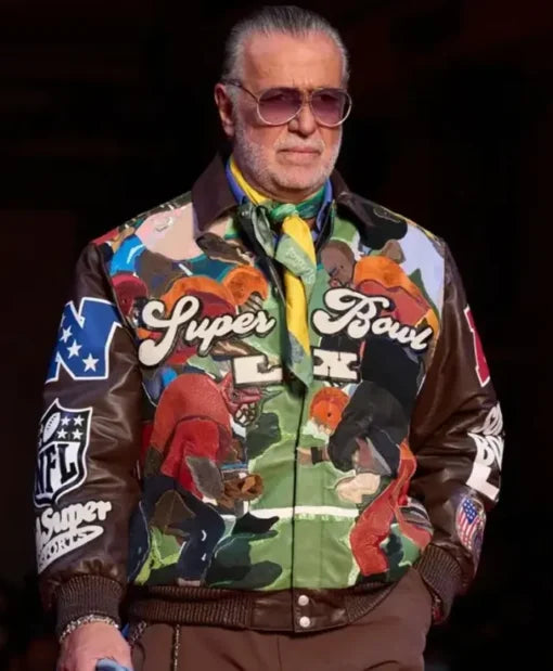 Jeff Hamilton KidSuper FW26 Jacket in multi-color leather