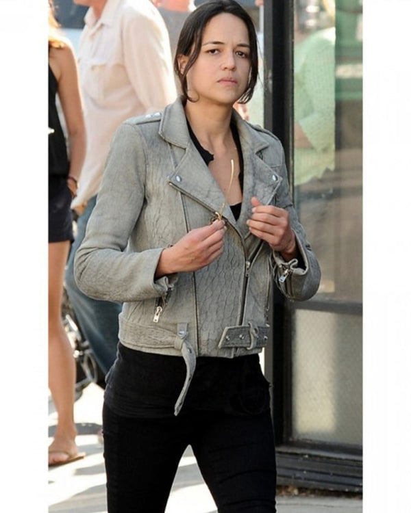 Fast and Furious 8 Letty Ortiz Grey Jacket