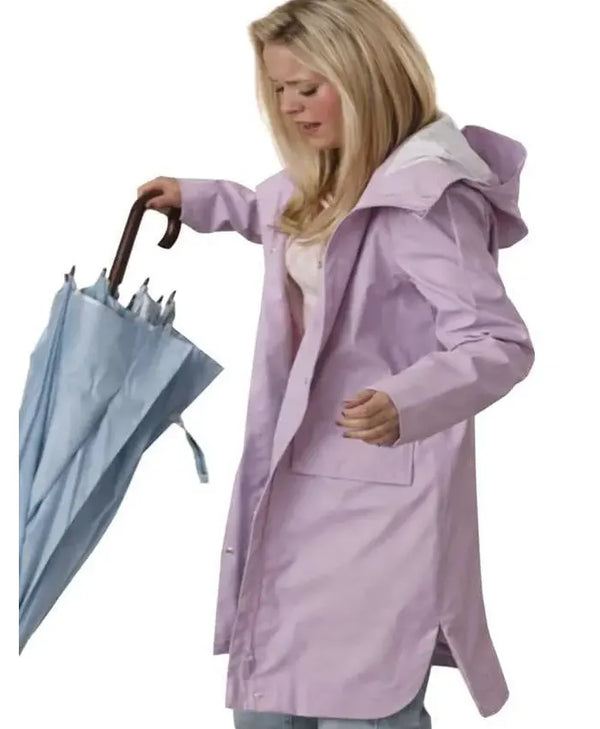 Elle Woods purple hooded coat from Elle TV Series