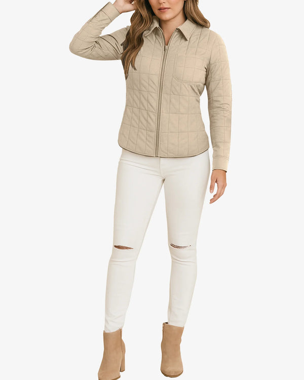 Premium lightweight quilted jacket for women