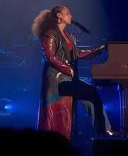 American Idol Season 24 Alicia Keys multicolor leather coat