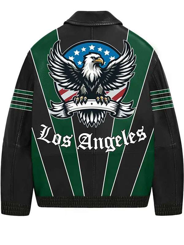 American Eagle Leather Bomber Jacket