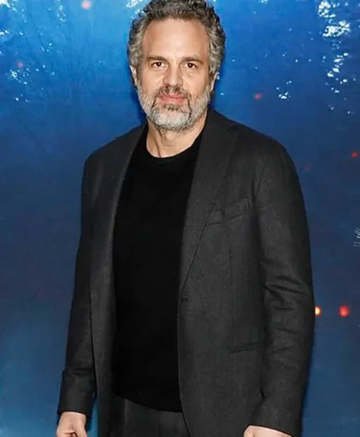 Mark Ruffalo formal black blazer coat