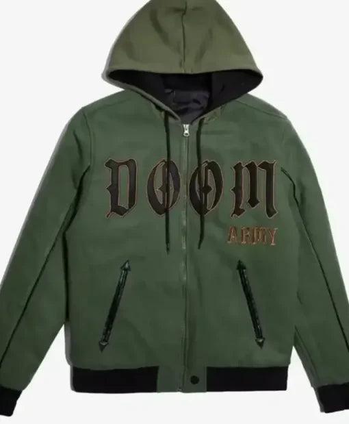 Doomstadt Latveria inspired Doctor Doom green fleece jacket