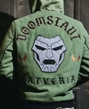 Marvel Doctor Doom green hooded fleece jacket