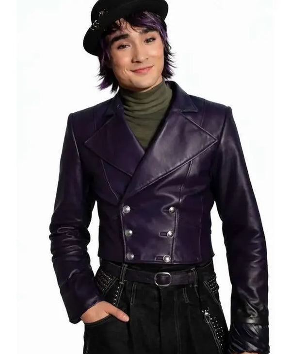 Descendants Wicked Wonderland Max Hatter cropped purple jacket