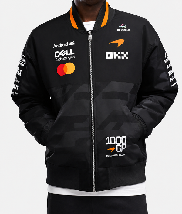 McLaren Racing 1000th Grand Prix Bomber Jacket front view