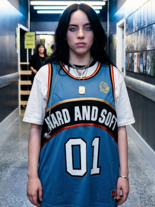 Billie Eilish Hit Me Hard and Soft Blue Jersey