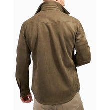 Men’s Suede Leather Shirt
