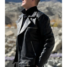 Men's Rider Casual Slim Biker Motorcycle Faux Leather Jacket.