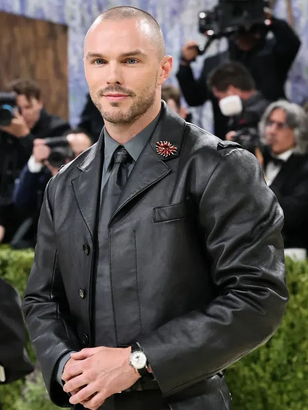 Nicholas Hoult Met Gala 2026 Leather Jacket